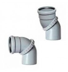 Колено универсальное Ø 50 для внутрен. канализации