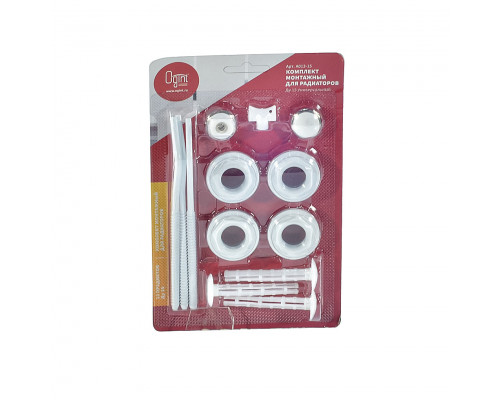 Комплект подключения 3/4 (4 футорки; 2 кронштейна, заглушка; кран маевского; ключ) ТМ Ogint