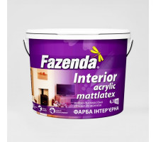 Краска ВД интерьерная "Interior Acrylic Mattlatex", Fazenda 3 л/4,0кг