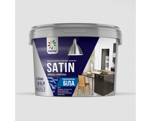 Краска ВД интерьерная Satin ТМ Colorina 1 л/1,4 кг (6шт)