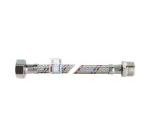 Гибкая подводка для воды НВ F1/2" - M1/2" 1000мм ТМ ECO FIX