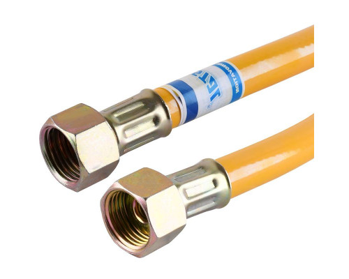 Газовый шланг ВВ M1/2" - М1/2" 2000мм, с полиэфирной нитью ТМ Waterstal