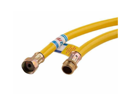 Газовый шланг НВ M1/2" - F1/2" 2000мм, с полиэфирной нитью ТМ Waterstal