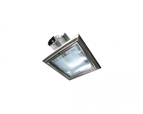 Светильник потолочный точечный квадрат (мат/хром) (Е27 8" max. 2х25W энерг.) IP20