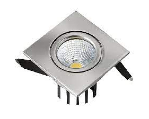 Светильник потолочный точечный квадрат COB LED 3W 6500K 220Lm (мат. хром) 220-240V IP20 - HL6741L Светильник потолочный точечный квадрат COB LED 3W 6500K 220Lm (мат. хром) 220-240V IP20 - HL6741L