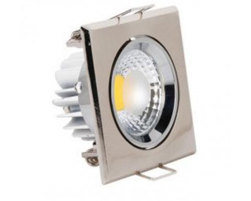 Светильник потолочный точечный квадрат COB LED 5W 6500K 354Lm (мат. хром) 220-240V IP20 - HL679L Светильник потолочный точечный квадрат COB LED 5W 6500K 354Lm (мат. хром) 220-240V IP20 - HL679L