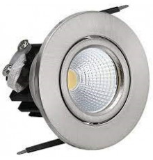 Светильник потолочный точечный круг COB LED 3W 6500K (мат. хром) 220-240V IP20 - HL6731L