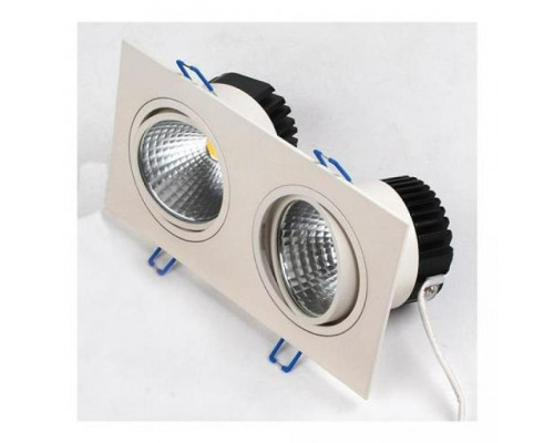 Светильник потолочный точечный прямоуг. LED 2х10W 6400K 1078Lm (белый) / 220-240V / IP20 - HL6712L