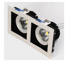 Светильник потолочный точечный прямоуг. LED 2х8W 6400K 742Lm (белый) / 220-240V / IP20 - HL6722L