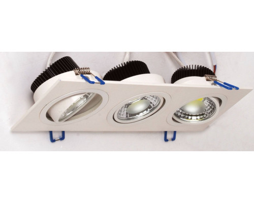 Светильник потолочный точечный прямоуг. LED 3х5W 6400K 1104Lm (белый) / 220-240V / IP20 - HL6703L Светильник потолочный точечный прямоуг. LED 3х5W 6400K 1104Lm (белый) / 220-240V / IP20 - HL6703L
