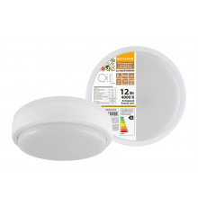 Светодиод. светильник LED ДПП 12Вт 990лм 4000К IP65 белый круг 160*48мм Народный (уп.1шт) -ТМ TDM