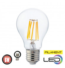 Светодиодная лампа Filament светодиод. нить 6W Е27 4200К 400Lm 220-240V