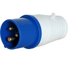 Силовая вилка переносная (корпус термостойкий самозатух. ПВХ) e.plug.pro.3.32, 3п., 220В, 32А (023)