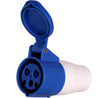 Силовая розетка переносная e.socket.223.32.67, 3п., 230В, 32А, IP 67