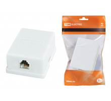 Телефонная розетка 1x6Р-4С (уп.25шт) - ТМ TDM