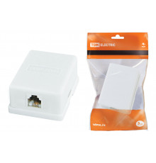 Телефонная розетка 1x6Р-4С (уп.25шт) - ТМ TDM