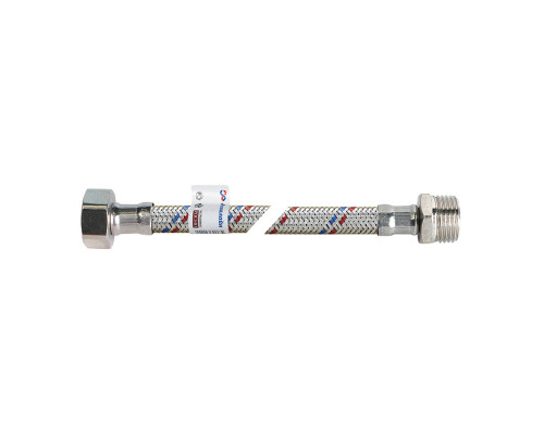 Гибкая подводка для воды НВ F1/2" - M1/2" 500мм ТМ ECO FIX/ZERIX Гибкая подводка для воды НВ F1/2" - M1/2" 500мм ТМ ECO FIX/ZERIX