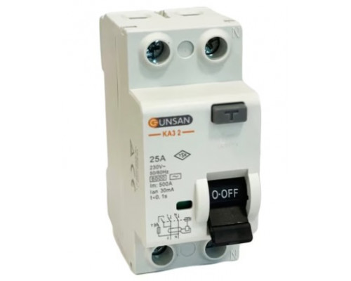 Устройство защитного отключения однополюсный УЗО 1P+N ном. ток. 25А (240V) - 30MA Устройство защитного отключения однополюсный УЗО 1P+N ном. ток. 25А (240V) - 30MA