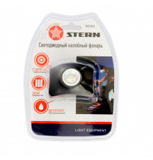 Фонарь налобный, 1 super LED, 3хААА - ТМ Stern