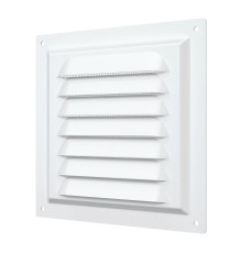 Решетка вентиляционная вытяжная стальная с покрытием полимерной эмалью 150мм х 150мм - ТМ VE