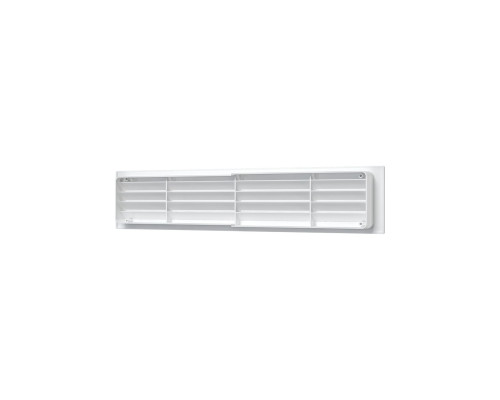 Решетка вентиляционная переточная пластик 450мм х 91мм, бел. - ТМ VE