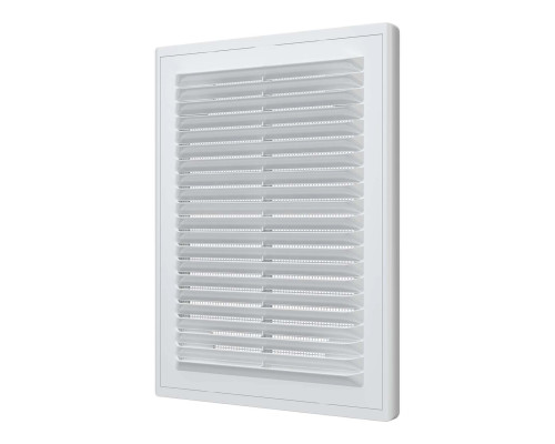 Решетка вентиляционная разъемная вытяжная с сеткой АБС 150мм х 200мм, бел. - ТМ VE