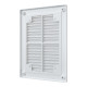 Решетка вентиляционная разъемная вытяжная с сеткой АБС 150мм х 200мм, бел. - ТМ VE