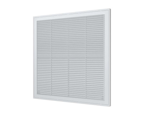 Решетка вентиляционная разъемная вытяжная с сеткой АБС 300мм х 300мм, бел. - ТМ VE
