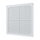 Решетка вентиляционная разъемная вытяжная с сеткой АБС 300мм х 300мм, бел. - ТМ VE