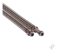 Металлогофра Flex M10-1/2*90 см короткий нипель KAS
