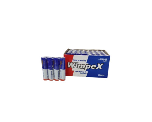 Элементы питания LR03 AAA Alkaline 1,5V BP-4 (уп.40шт) - TM Wimpex