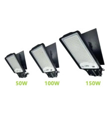 Светильник на солнечной батарее уличный 100W 6500K 1500LM 8000mAH Серый - TM TIR