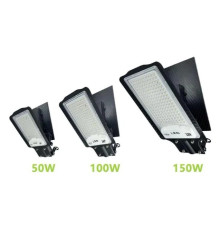 Светильник на солнечной батарее уличный 50W 6500K 1000LM 5000mAH Серый - TM TIR