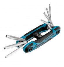 Набор ключей имбусовых Tamper-Torx складные, 8шт - TM Gross