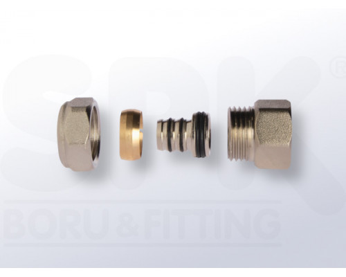 Муфта с ВР (компресс.) 16x1/2 (100) - TM SPK Муфта с ВР (компресс.) 16x1/2 (100) - TM SPK