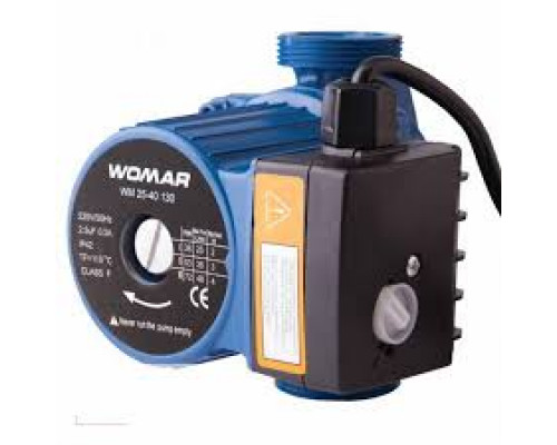 Насос циркуляционный WOMAR 25/40/130 (гайки+кабель с вилкой) Насос циркуляционный WOMAR 25/40/130 (гайки+кабель с вилкой)