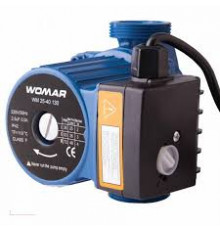 Насос циркуляционный WOMAR 25/60/130 (гайки+кабель с вилкой)
