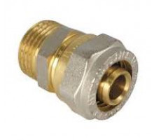 Ниппель обжимной 16 х 3/4' цанга/НР (п) JIF 100 NB (10 шт пак.)