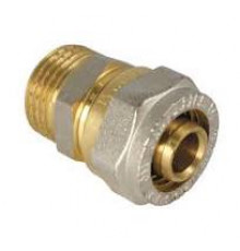 Ниппель обжимной 16 х 3/4' цанга/НР (п) JIF 100 NB (10 шт пак.)