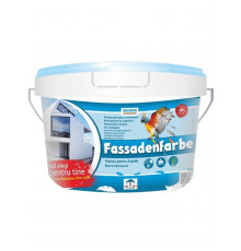 Краска Modem Fassadenfarbe 1,5 кг латексная для нар. работ (8)