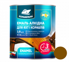 Коричневая эмаль ПФ-115 ТМ Корабельная, 2,8 кг, 6 шт