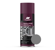 Спрей-краска акриловая молотковая HAMMER SPRAY (400мл) серый