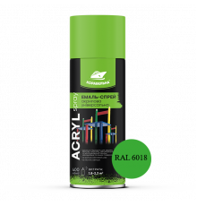 Спрей-краска акриловая универсальная ACRYL SPRAY (400мл) RAL 6018 желто-зеленый