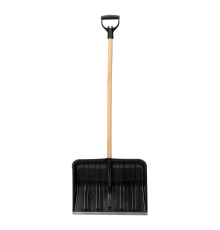 Лопата снеговая пласт, 470х350х1260мм с дерев. черенком алюм. кант - ТМ Palisad