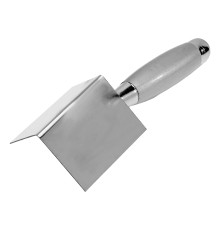 Мастерок из нерж. стали, 80х60х60мм, для внутренних углов, дер. ручка - TM MTX