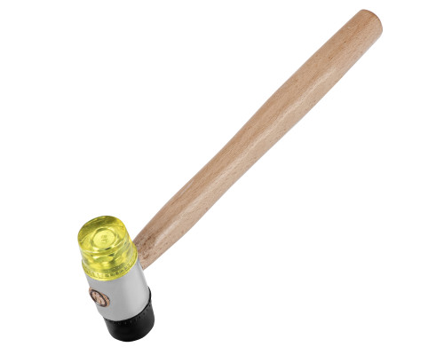 Молоток рихтовочный, бойки 35мм, комбинированная головка, деревянная ручка - ТМ Sparta.