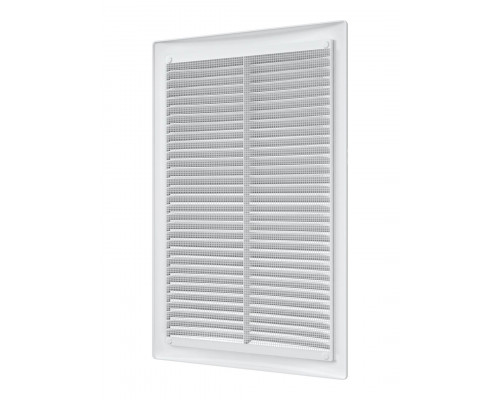 Решетка вентиляционная цилиндрическая вытяжная с сеткой АБС 200мм х 300мм - ТМ Эра