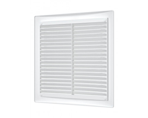 Решетка вентиляционная цилиндрическая вытяжная с сеткой АБС 200мм х200мм - ТМ Эра