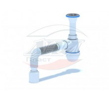 Сифон для тюльпана 1 1/4"* 40 с гибкой трубой Ø40*50 (С2010) Ани 19056