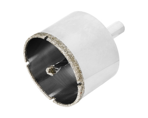 Сверло алмазное по керамограниту, 55 х 67 мм, центрирующее сверло, 3-гран. хвост. (уп.6шт)-TM MTX